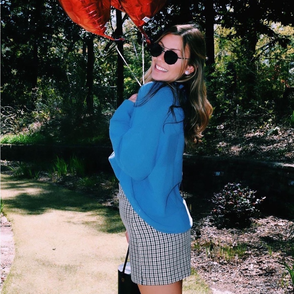 free people blue comfy sweater